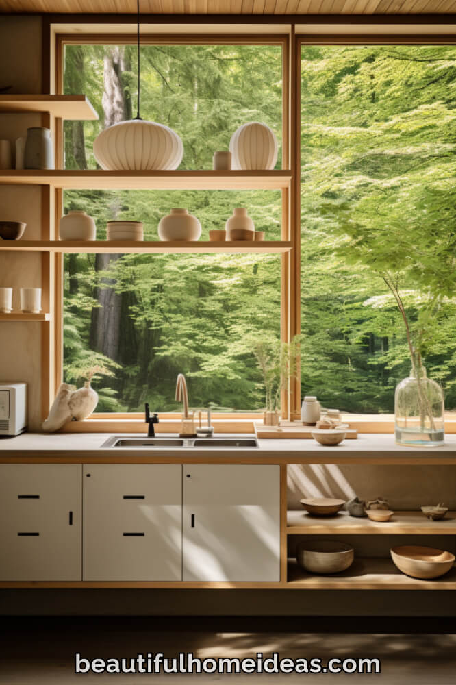 japandi kitchen style idea