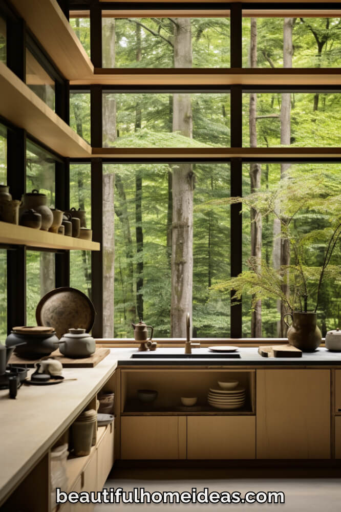 japandi kitchen style idea