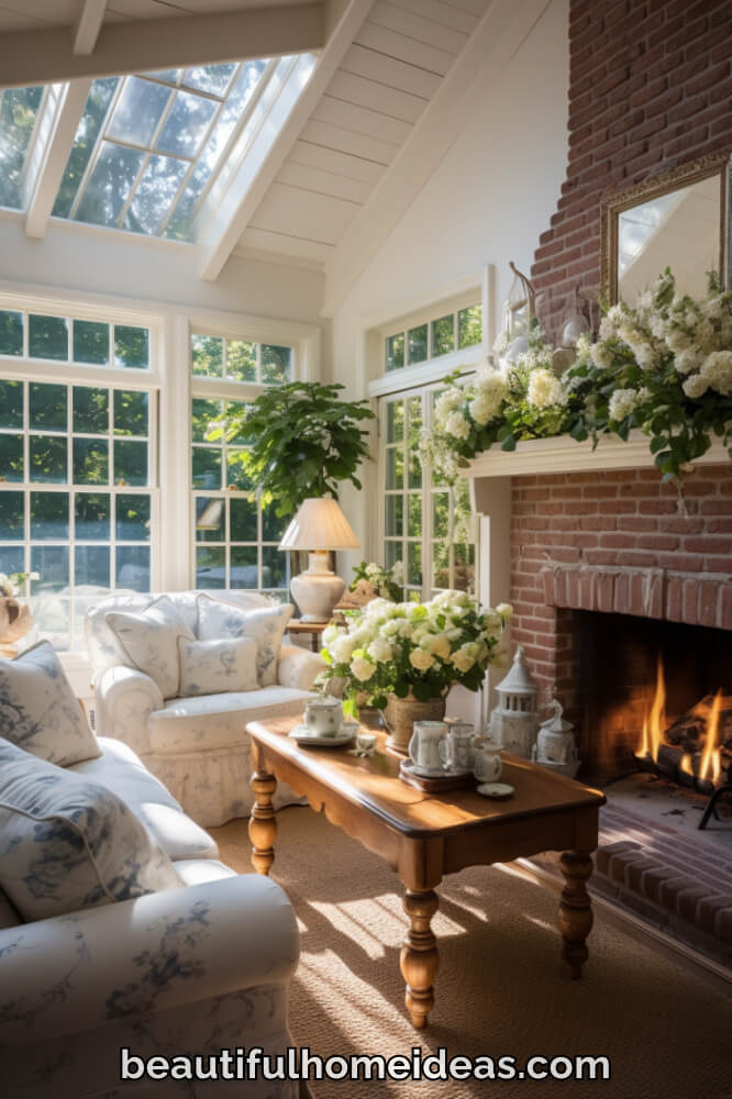 english country cottage living room