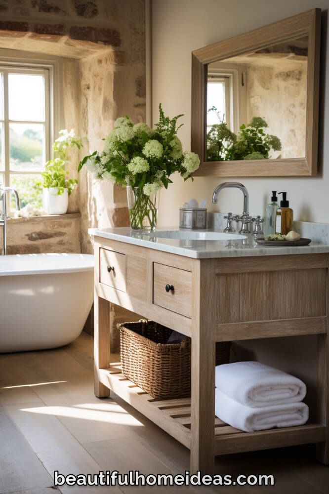 farmhouse bathroom vanity