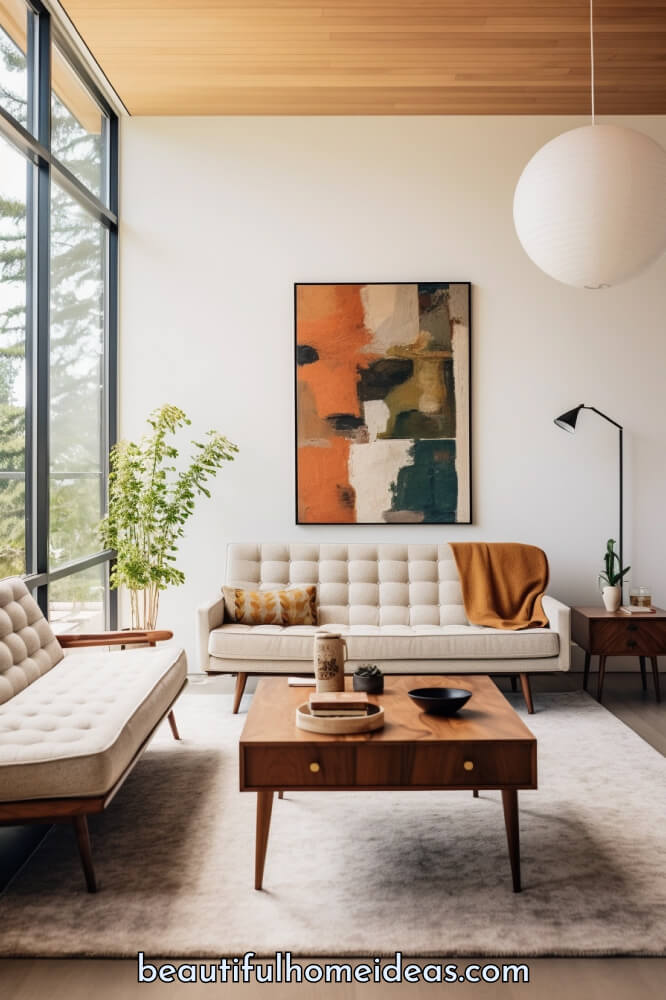 midcentury modern living room