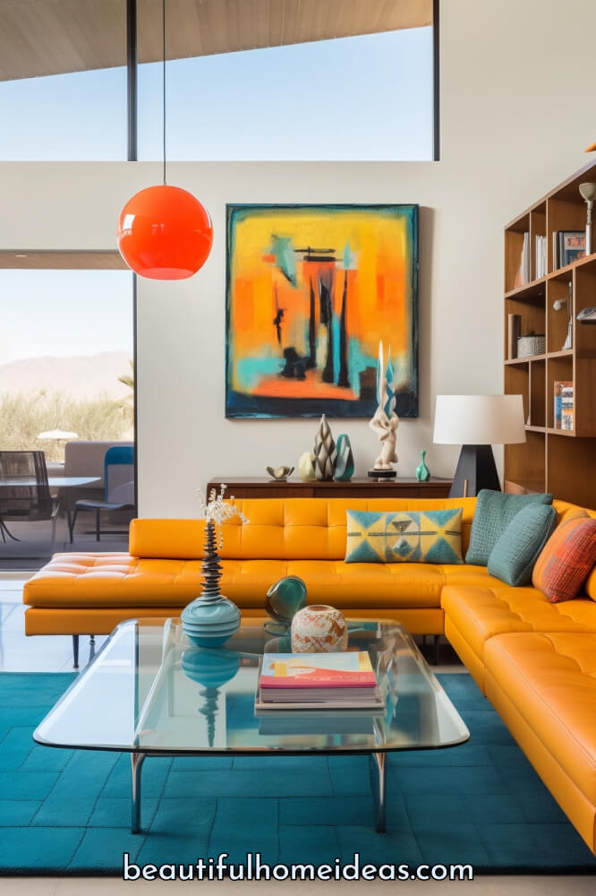 midcentury modern living room