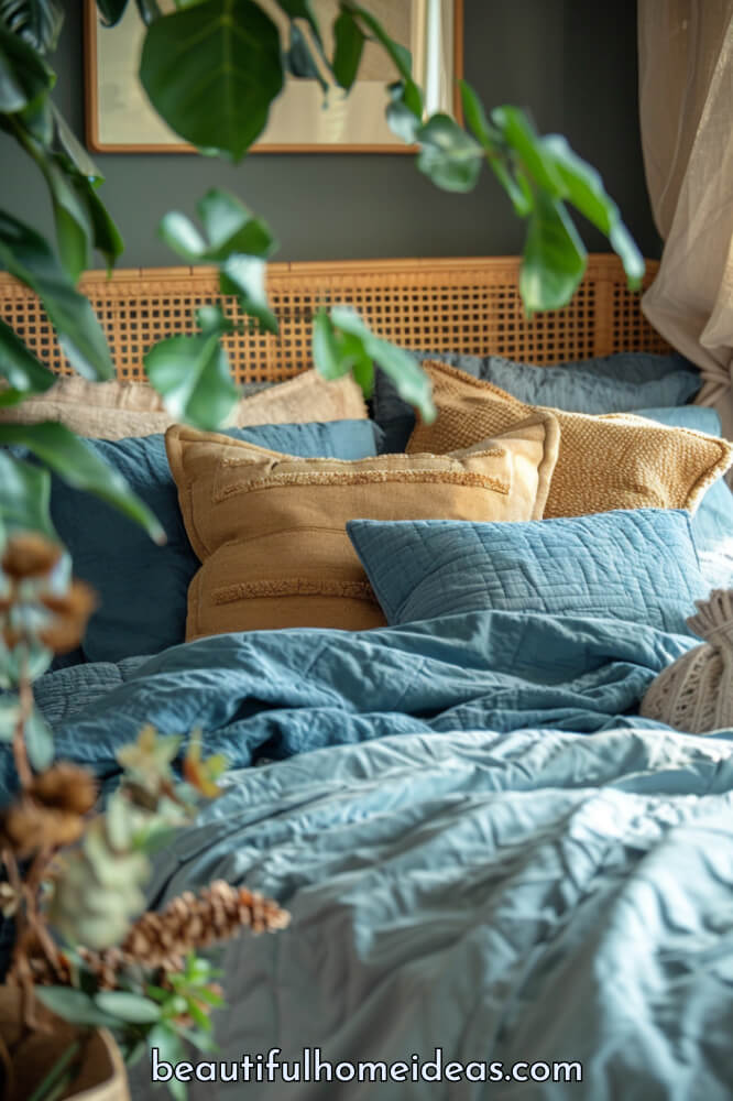 cozy coastal blue bedding