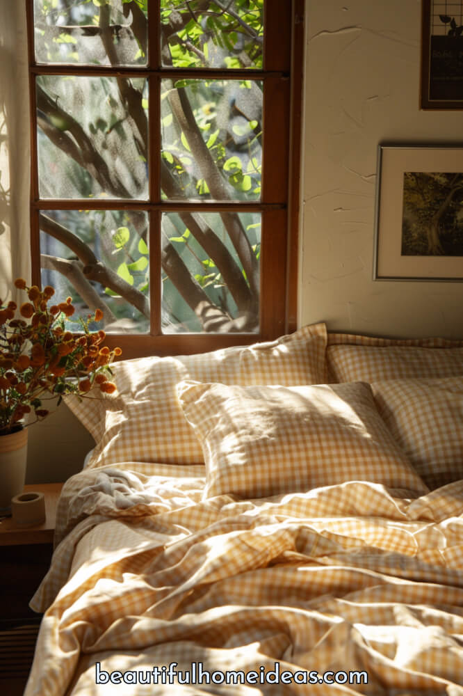 cozy yellow bedding style inspiration