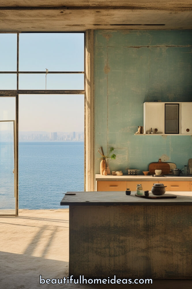 wabi-sabi coastal kitchen design
