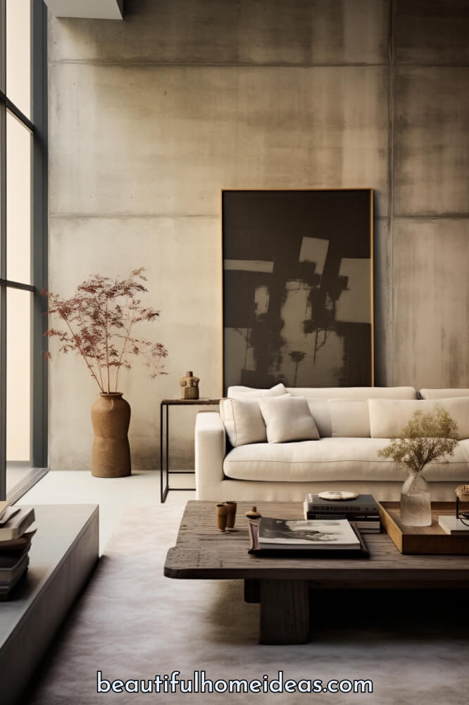 wabi-sabi living room