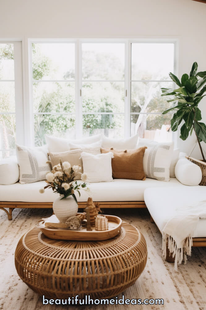 boho living room decor
