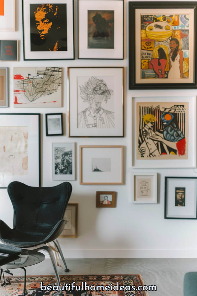 Living Room Gallery Wall Ideas