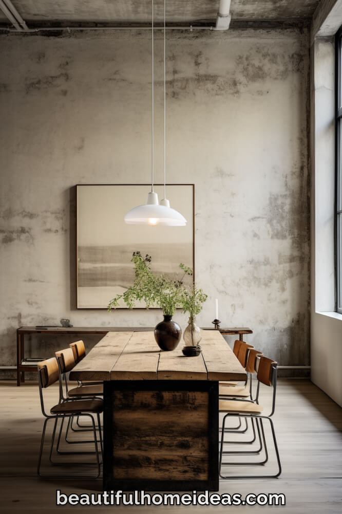 wabi-sabi dining room ideas