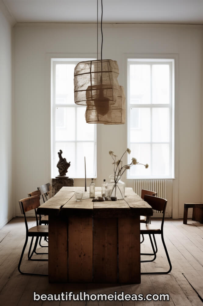 wabi-sabi dining room ideas