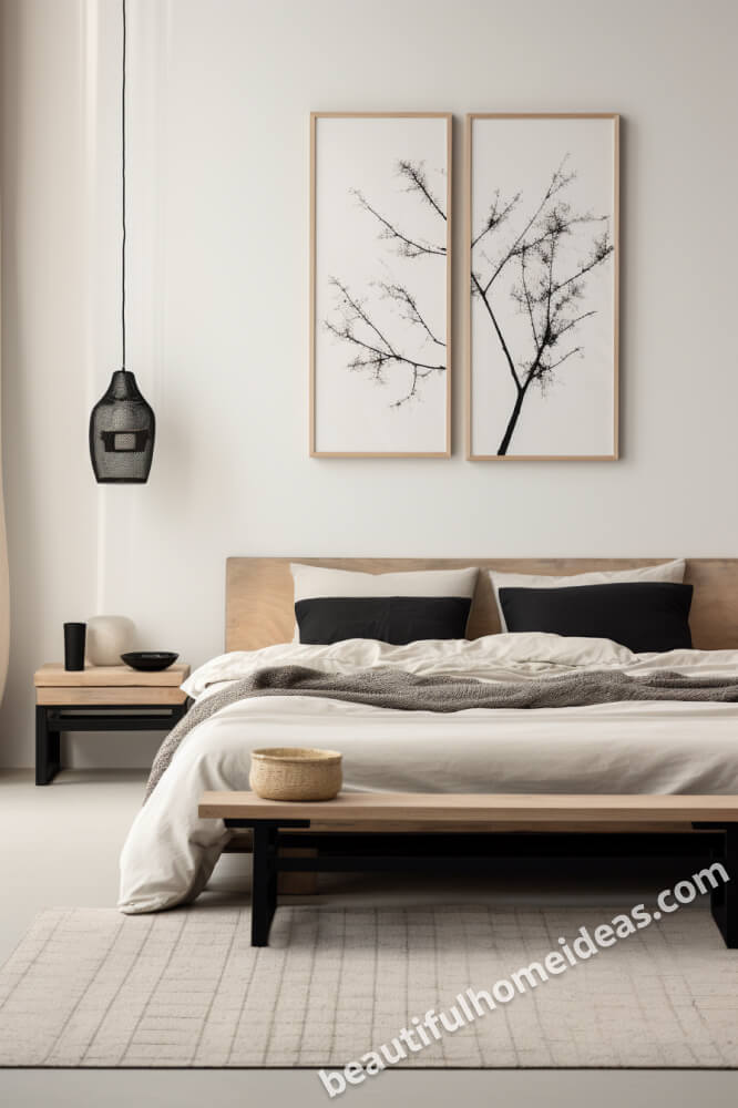 black and white bedroom design ideas