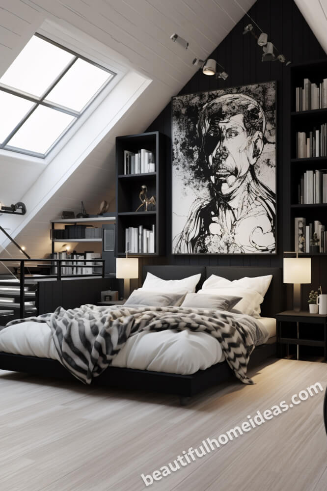 black and white bedroom design ideas