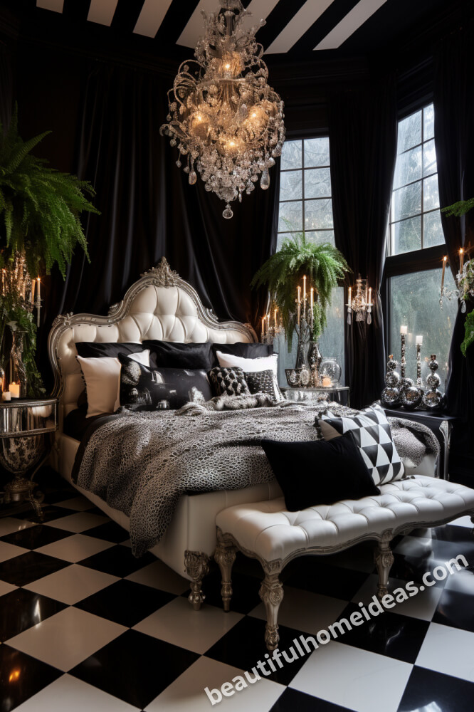 black and white bedroom design ideas