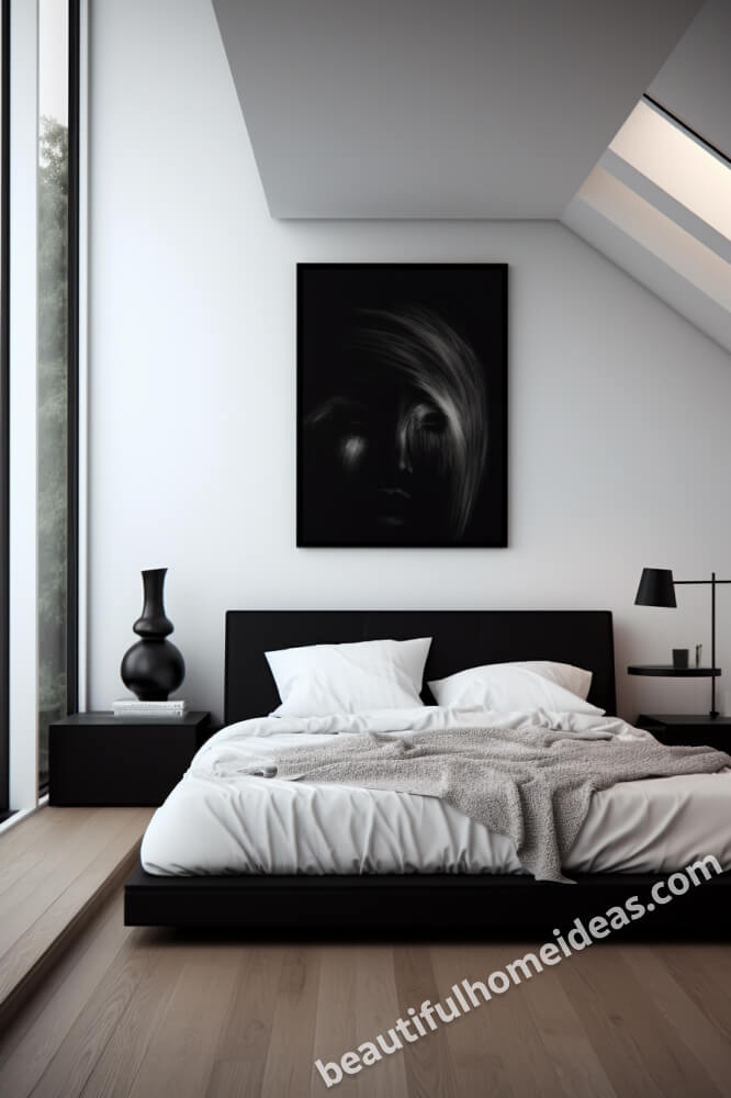 black and white bedroom design ideas
