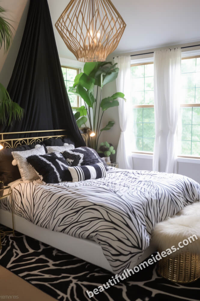 black and white bedroom design ideas