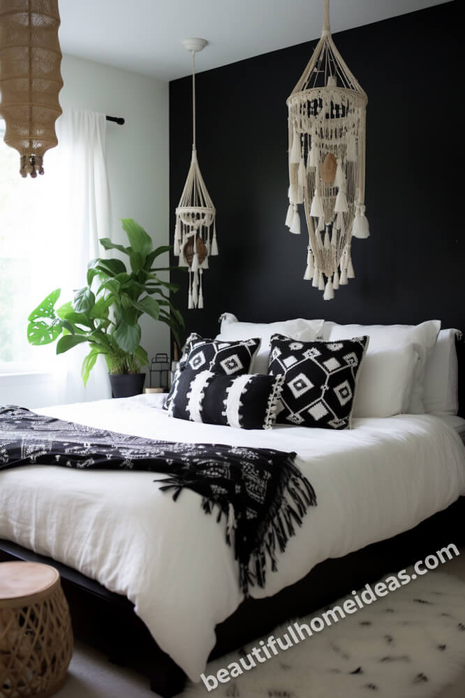black and white bedroom design ideas
