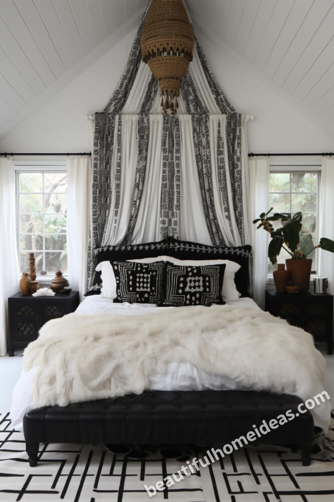 black and white bedroom design ideas