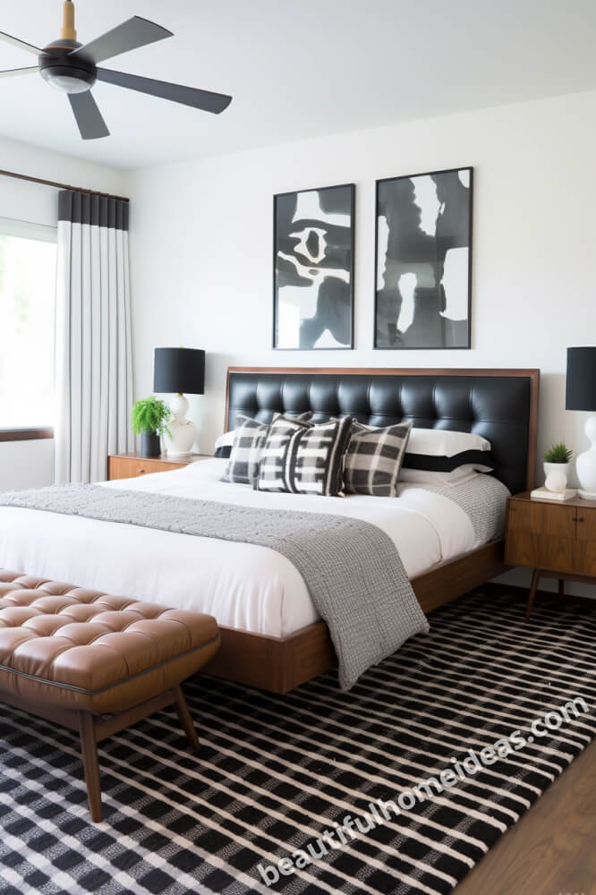 black and white bedroom design ideas