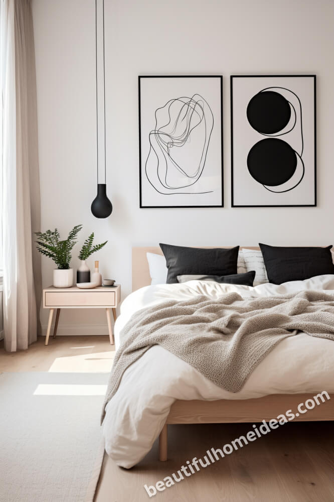 black and white bedroom design ideas