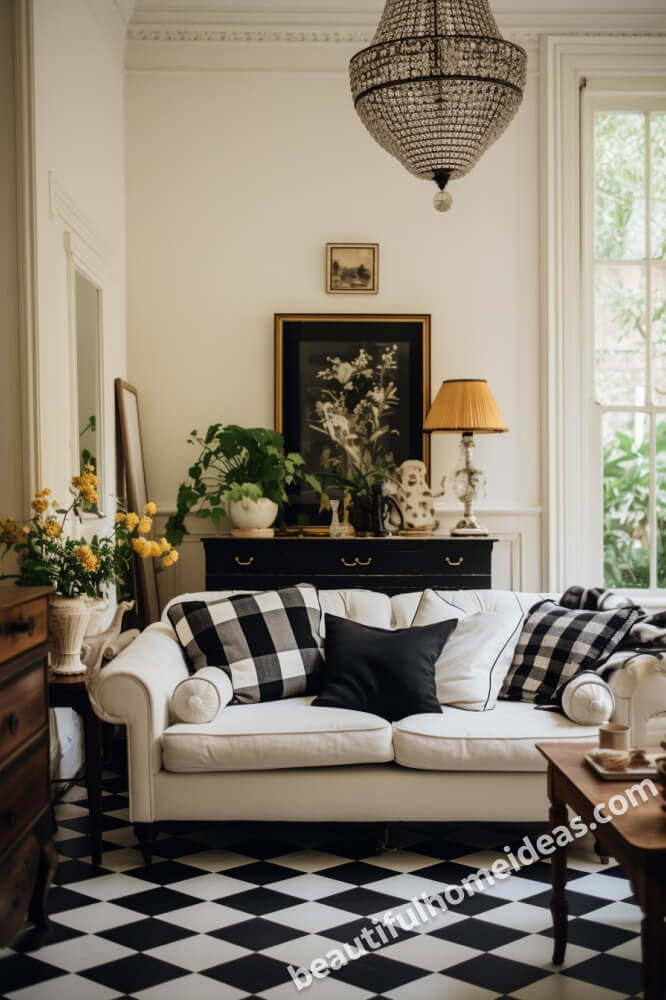 black and white living room ideas