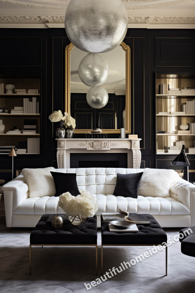 black and white living room ideas