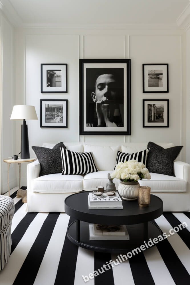 black and white living room ideas