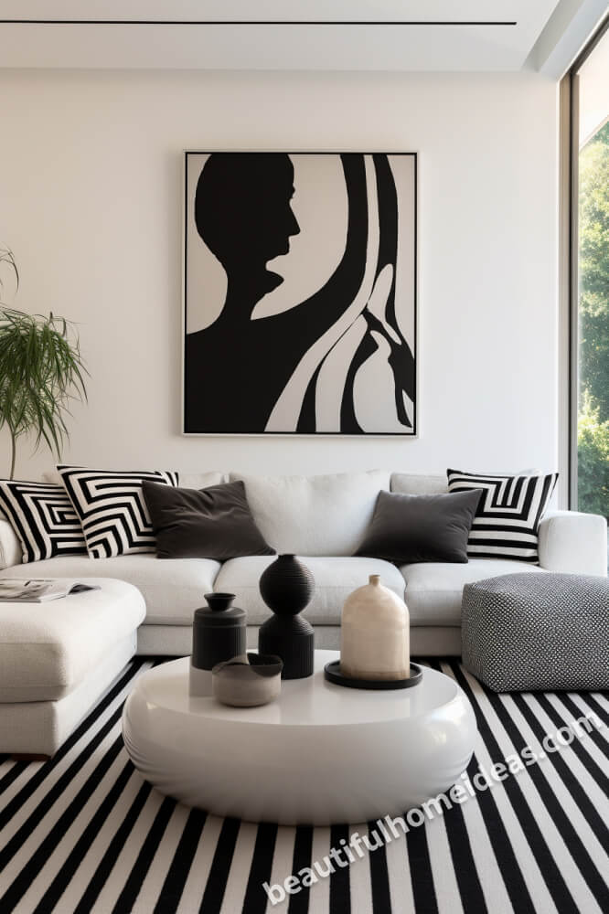 black and white living room ideas