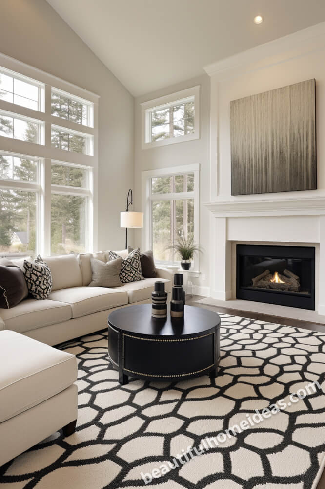 black and white living room ideas