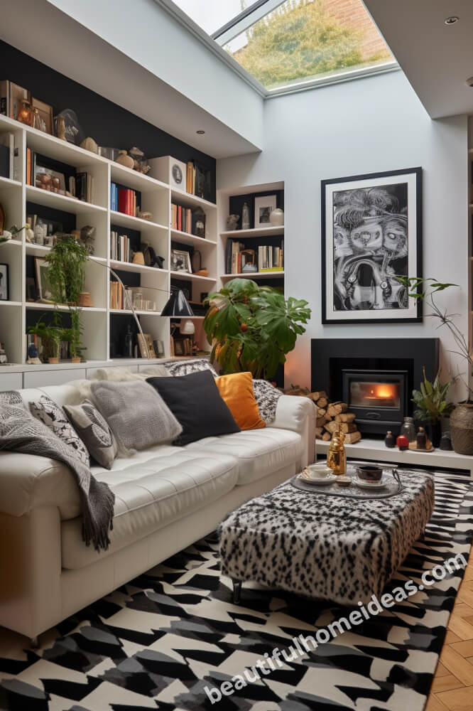 black and white living room ideas