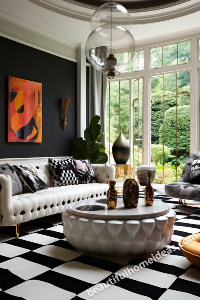 black and white living room ideas