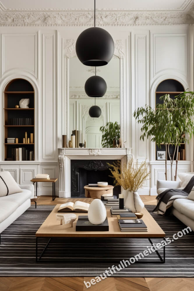 black and white living room ideas