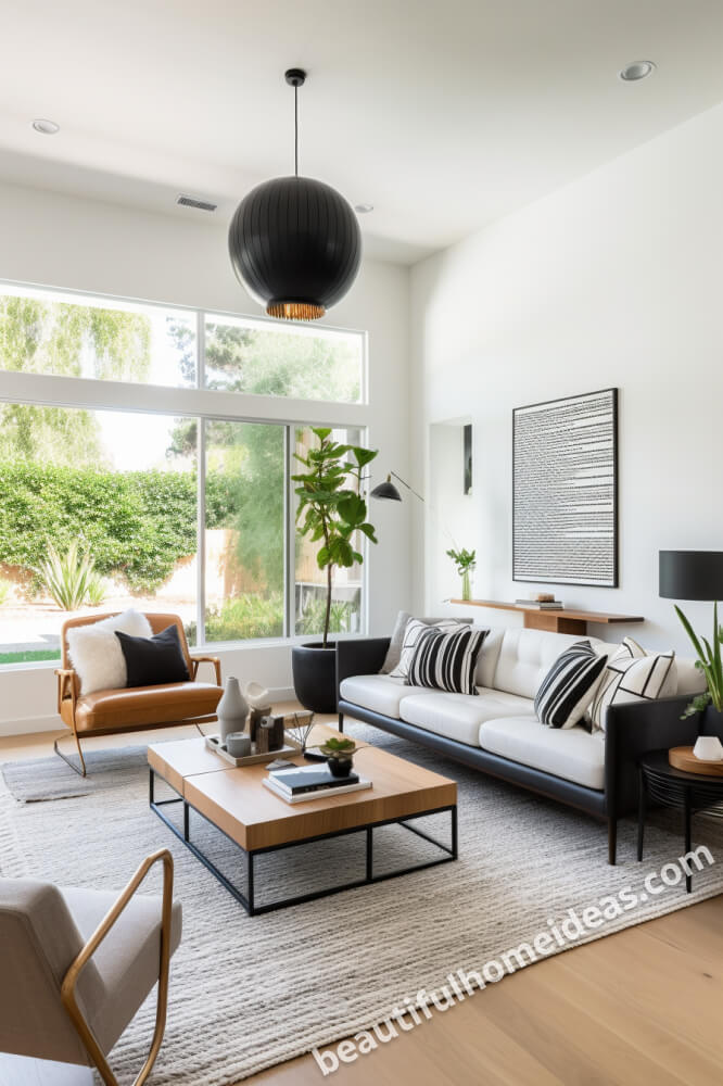 black and white living room ideas