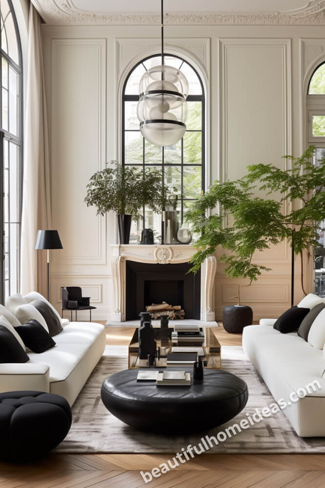 black and white living room ideas