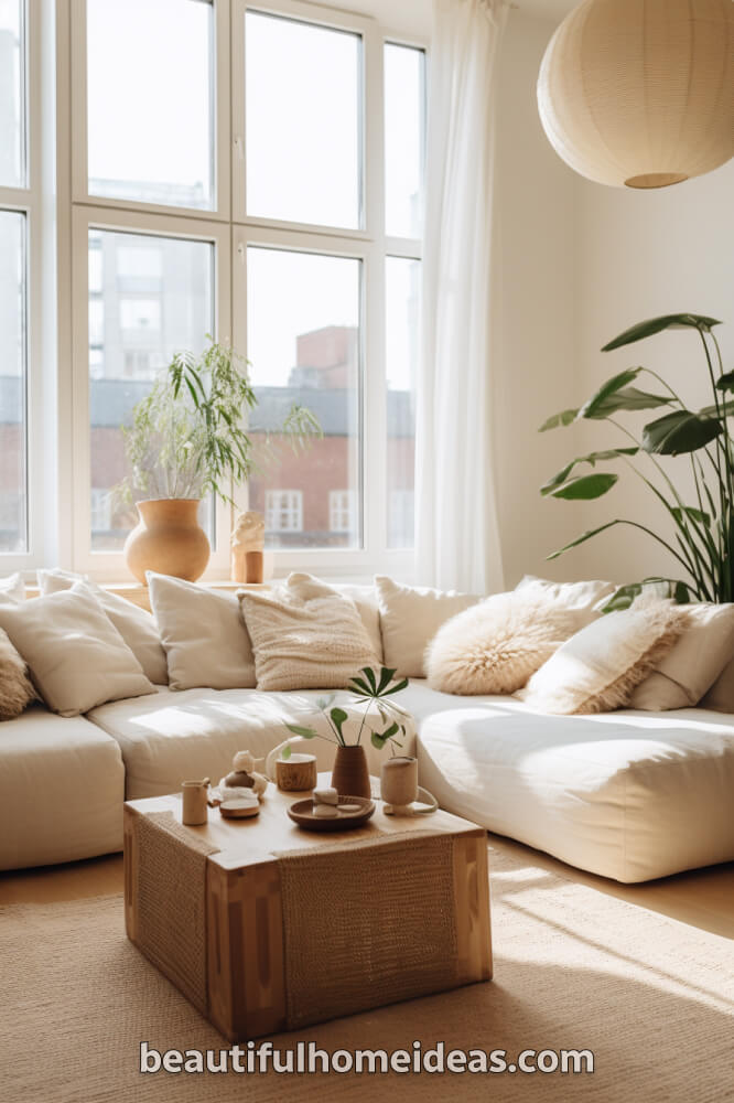 cozy japandi living room design ideas