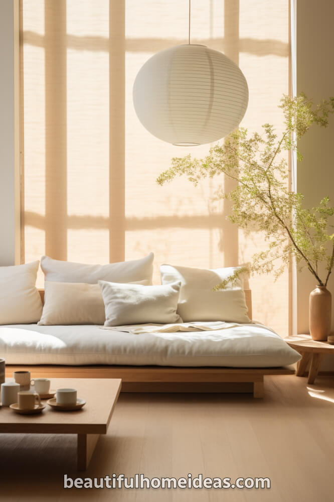cozy japandi living room design ideas