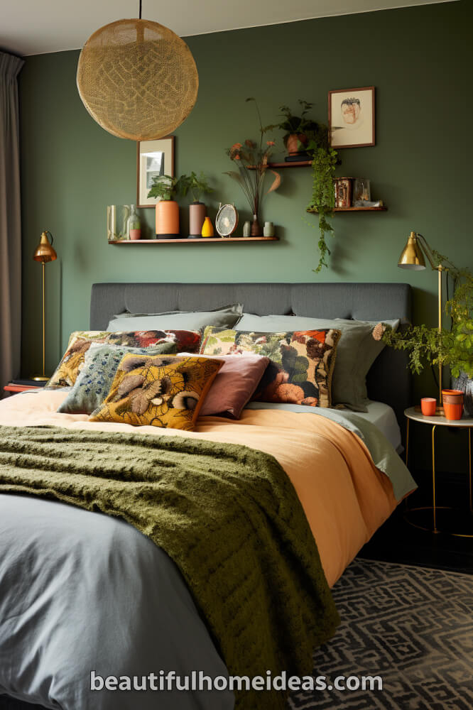sage green bedroom design
