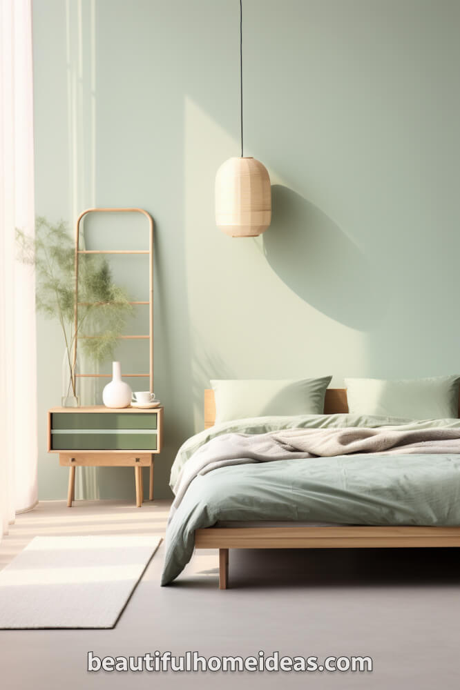 sage green bedroom design