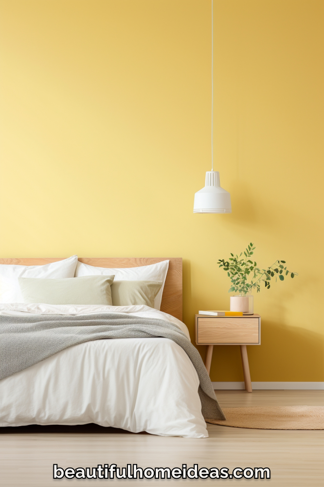 yellow bedroom design ideas