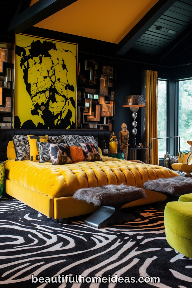 yellow bedroom design ideas