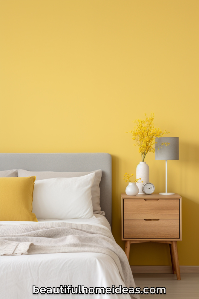 yellow bedroom design ideas